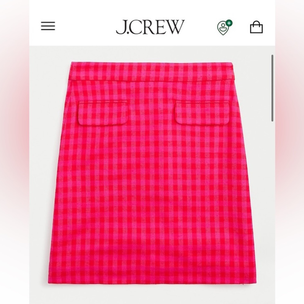 J.CREW Pink Checkered Women's Skirt